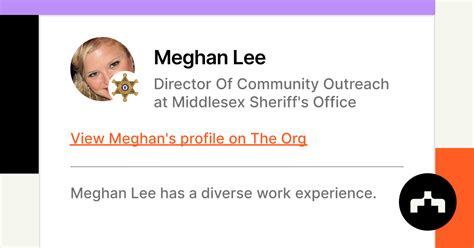 Meghan Lee Director Of Community Outreach At Middlesex Sheriffs