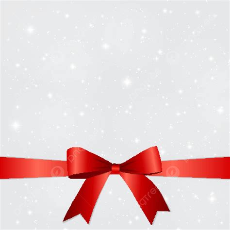 Snowy Christmasnew Year Background With Red Bowvector Vector Star Shape