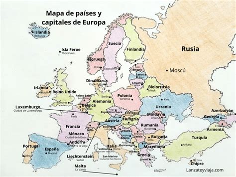 Lista De Estados Y Capitales De Europa Apréndetelas Todas