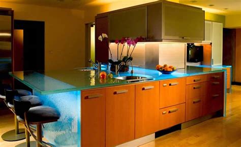 22 Modern And Stylish Glass Kitchen Countertop Ideas Amazing Diy