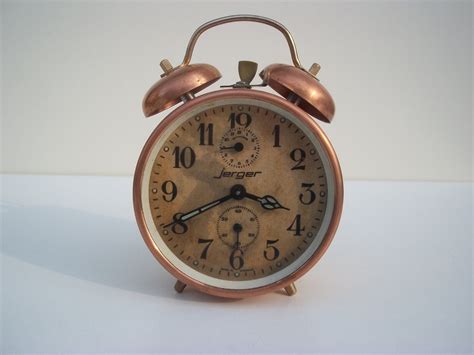 Vintage Copper Alarm Clock Vintage Clock Clock Vintage Copper