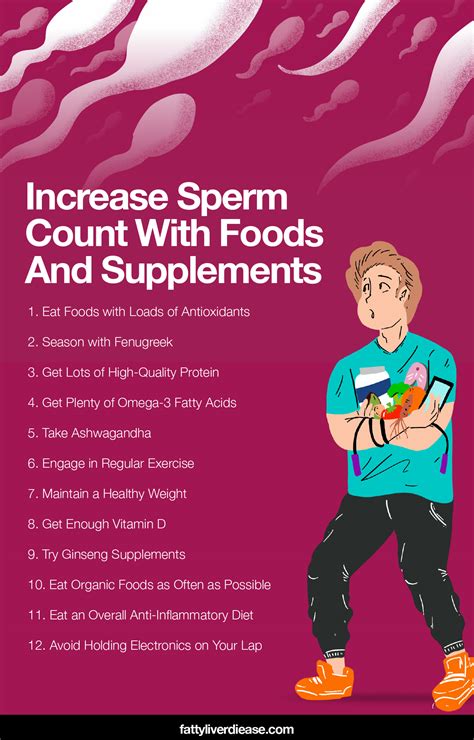 foods that increase sperm count and movement fatty liver disease