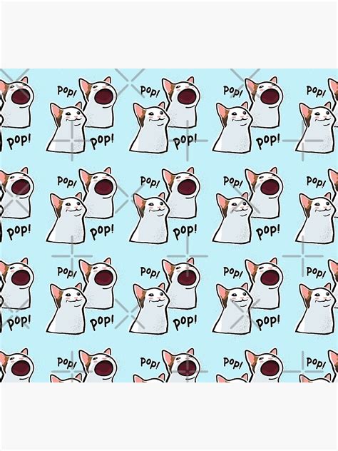Pop Cat Meme Popcat Popping Cat Socks By Coolintent Redbubble