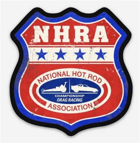 Nhra Vintage Style National Hot Rod Association Drag Racing Vinyl