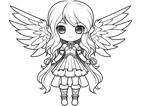 Mystical Anime Fairies To Color Coloring Page