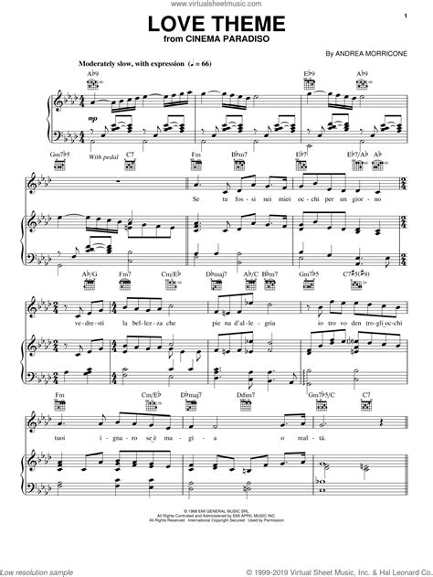 Groban Love Theme Sheet Music For Voice Piano Or Guitar Pdf