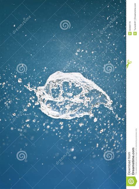 Splash Of Water Against Blue Background Stock Photo Image Of Bubble