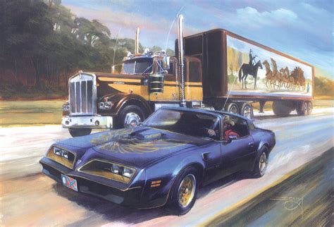 Smokey And The Bandit Ian Guy Motoring Artist