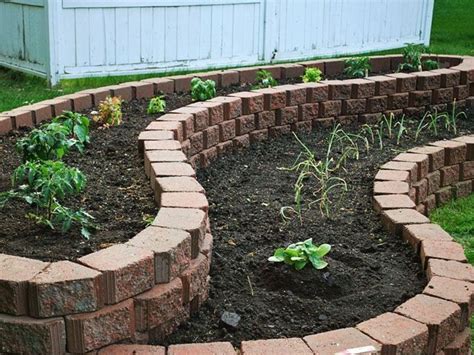 Two Tier Raised Flower Bed 1000 Brick Garden Backyard Garden