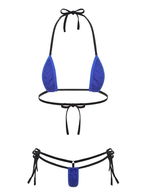 Buy Women S Extreme Sexy Hot Micro Bikinis Set Mini G String Thong