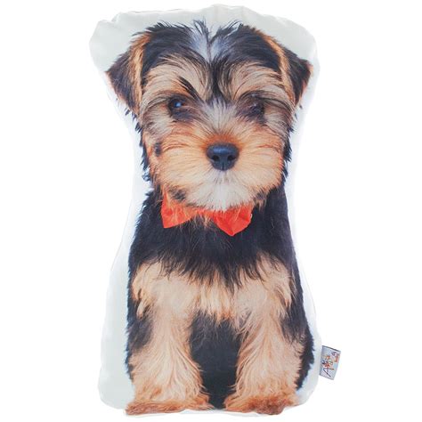 Yorkie Dog Shape Filled Pillow Animal Shaped Pillow