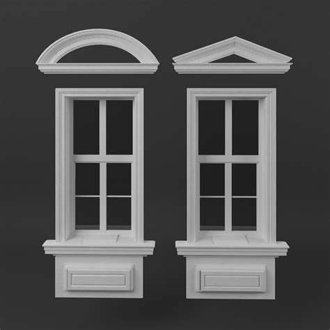 3d Classic Window Frames Model Classic Window Indian Window Design