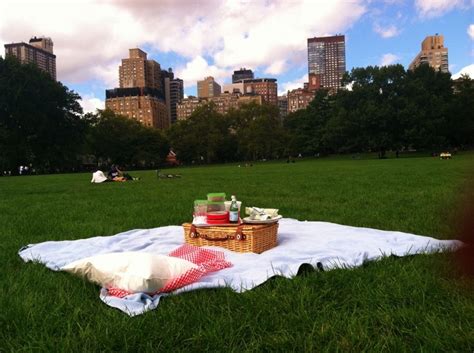 Picnic In Central Park New York I Guess Id Be Willing To Settle For Piedmont Park If I Have