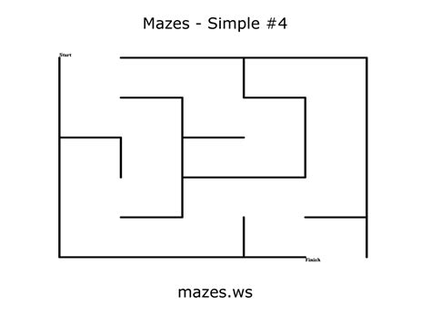 Simple Mazes Maze Four Free Online Mazes