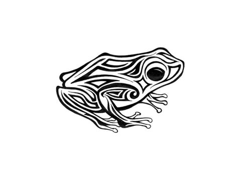 Free Designs Tribal Frog With Big Eyes Tattoo Wallpaper Free