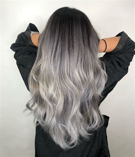 Grey Balayage Hair Color James Bourgeois
