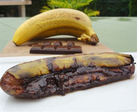 Banane Au Chocolat Au Barbecue Recette Banane Chocolat Recette Fondant Au Chocolat