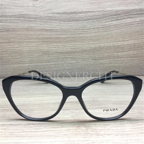 prada vpr28s eyeglasses black gold 1ab 1o1 authentic 52mm ebay