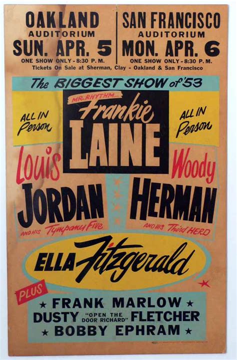 Ella Fitzgerald Louis Jordan And Woody Herman 1953 Boxing Style