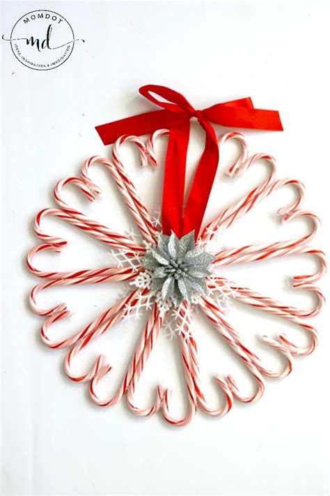 Candy Cane Wreath Christmas Wreath Diy