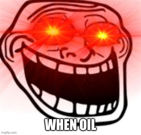 Screaming Troll Face With Glowing Eyes Imgflip