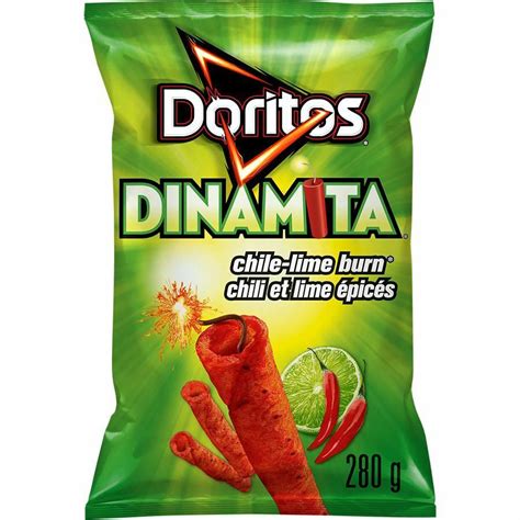 12 Bags Doritos Dinamita Chile Lime Burn Rolled Tortilla 280g Each For
