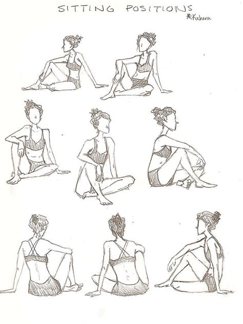 Sitting Positions By Sylviamain On Deviantart Drawing People Drawing