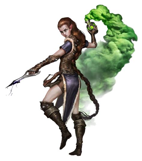 Female Half Elf Alchemist Pathfinder Pfrpg Dnd Dandd D20 Fantasy Female