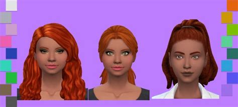 Sims 4 Orange Hair