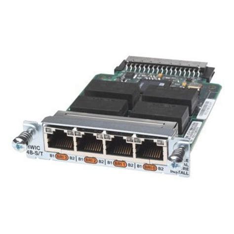 Cisco 4 Port Isdn Bri High Speed Wan Interface Card Intelligent