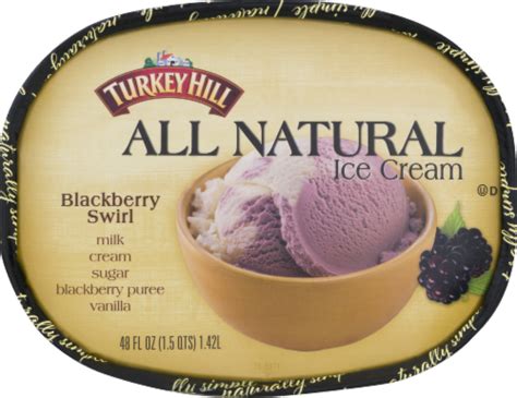 Turkey Hill All Natural Blackberry Swirl Ice Cream Fl Oz Ralphs