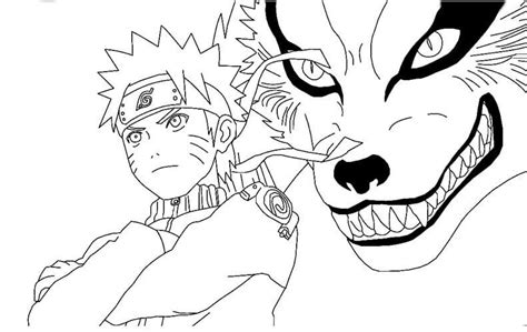 Naruto Nine Tailed Fox Coloring Pages Coloring Pages