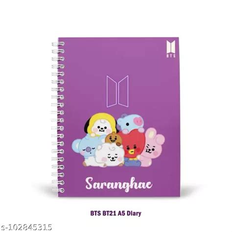 Bt21 Notebook Bts Diary For Bts Army 160 Pages