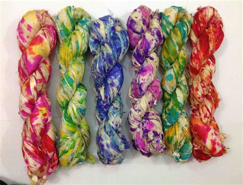 Tye Dye Recycle Silk Sari Ribbon Maniar Enterprises Id 14436695348