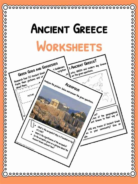 Ancient Greece Worksheets For Kids