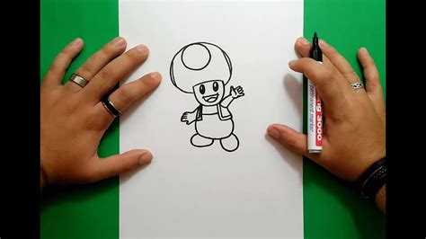 El equipo que adivine el dibujo un juego emocionante en el que tu tarea es adivinar los dibujos o palabras que dibujaron otros jugadores. Como dibujar a Toad paso a paso 2 - Videojuegos Mario | How to draw Toad 2 - Mario video games ...