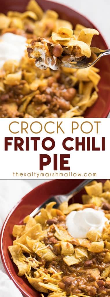 Crockpot Chili Frito Pie The Salty Marshmallow