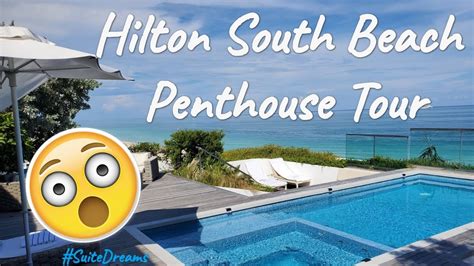 Hilton Penthouse South Beach Private Roof Top Pool Room 1001 Youtube