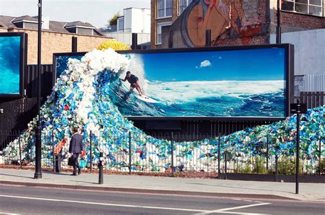 Wave of Waste installation created by Sketch Events for Corona