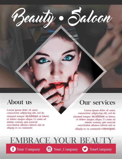 Beauty Salon Business Flyers