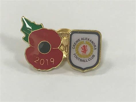 Poppy Pin Badges Available News Crewe Alexandra