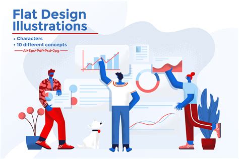 Modern Flat Design Business Concepts Education Illustrations