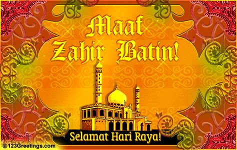 On this occasion, reach out to people you know and love. Maaf Zahir Batin! Free Hari Raya eCards, Greeting Cards ...