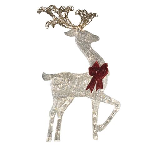Shop Holiday Living 4 Ft Lighted Deer Outdoor Christmas Decoration With