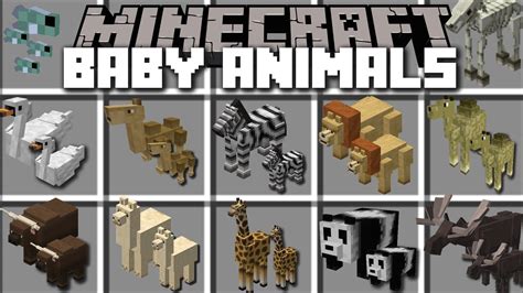 Minecraft Baby Animal Mod Play With Baby Mobs And See Them Grow