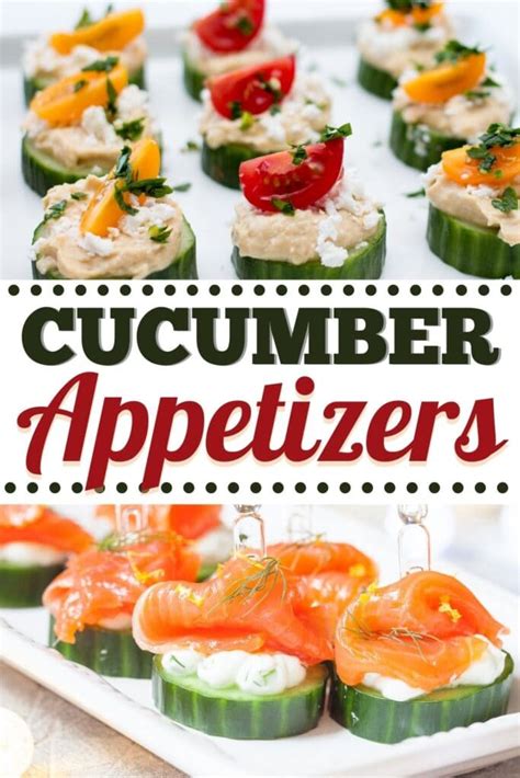 20 Easy Cucumber Appetizers Insanely Good