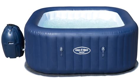 Lay Z Spa Hawaii Hot Tub Airjet Square Inflatable Spa 4 6 Person Best Inflatable Hot Tub
