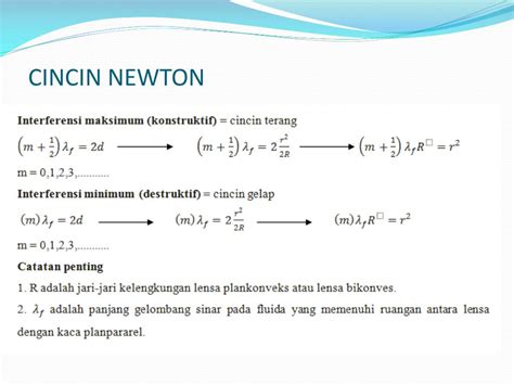 Ppt Interferensi Lapisan Tipis Dan Cincin Newton Powerpoint Presentation Id2143887