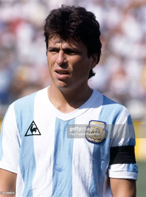 daniel passarella of argentina prior to the fifa world cup match fotografía de noticias
