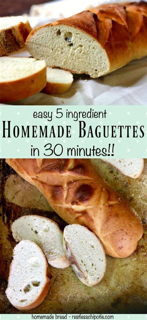 Quick And Easy Homemade Baguette Recipe